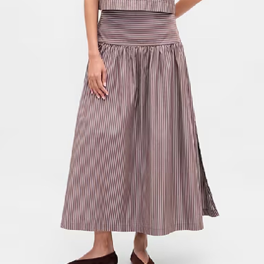 GAP Poplin Drop-Waist Maxi Skirt (NWT), Size S
